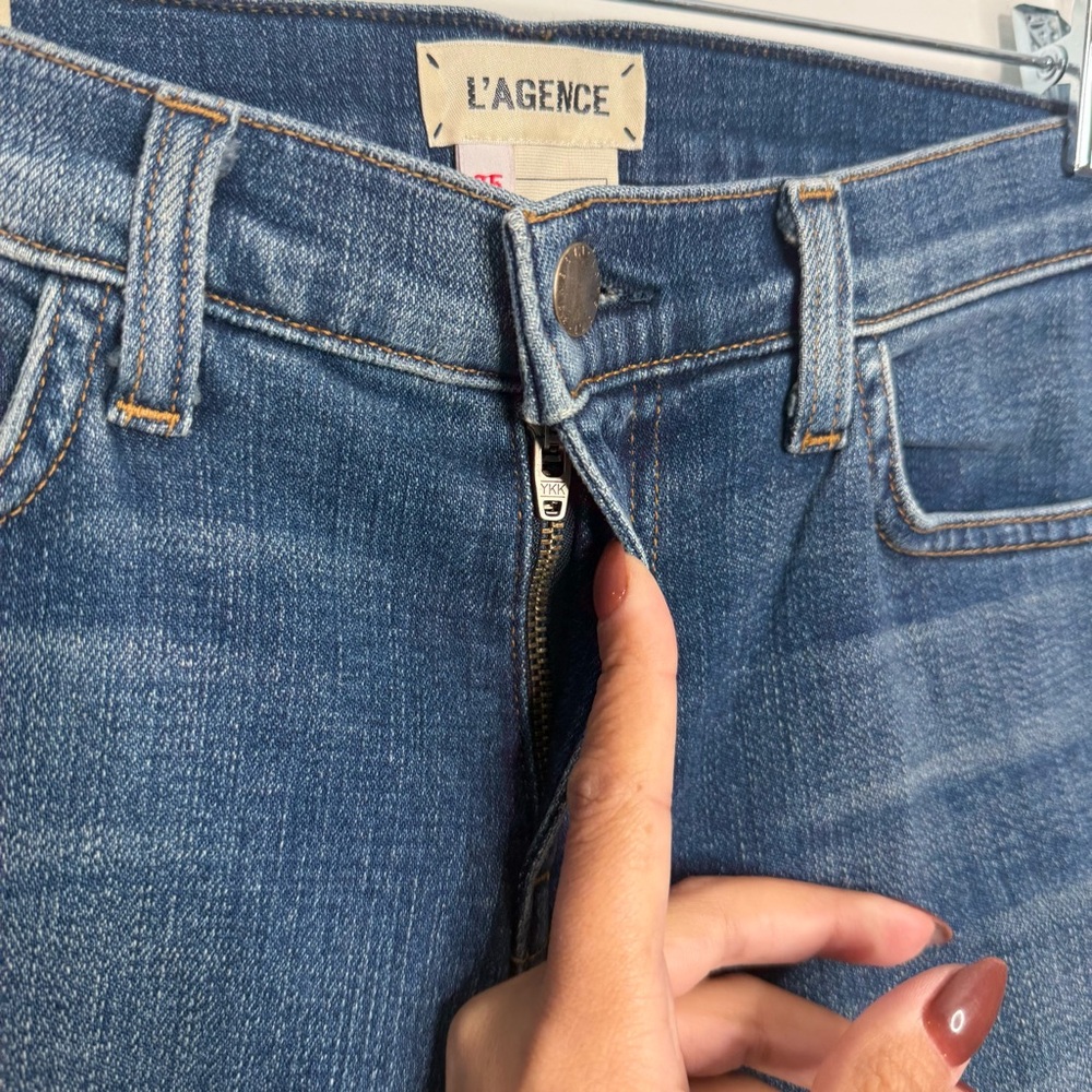 NWT L'agence Mon Jules The Perfect Fit Jeans‎ Authentique Blue Size 25 Casual - Picture 4 of 12